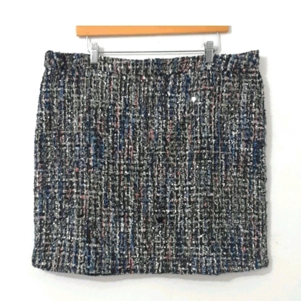 Lea & Viola multi color tweed skirt Size XL